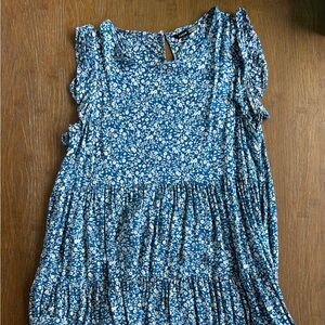 Blue Floral Dress, SHEIN